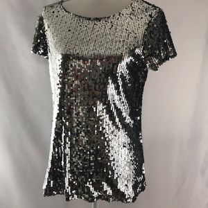 INC  sequin top